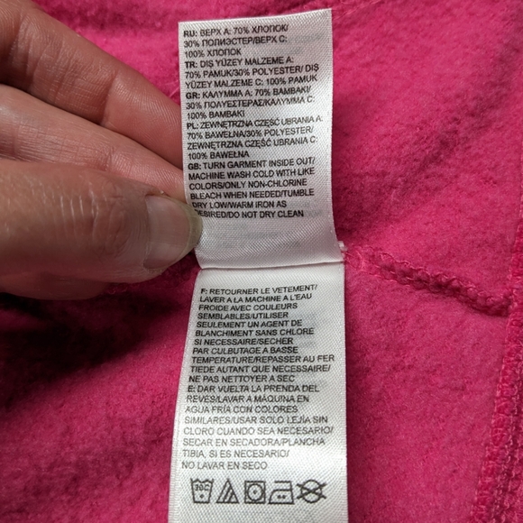 The North Face Women's Medium Half Dome Hot Pink & Navy Full Zip Hoodie NWT - Picture 7 of 14